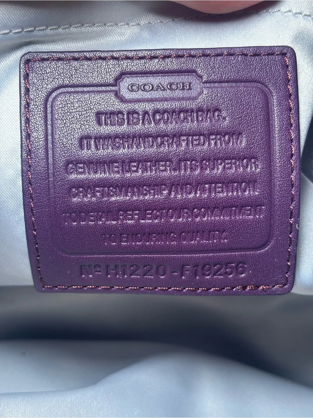 Coach signature patent